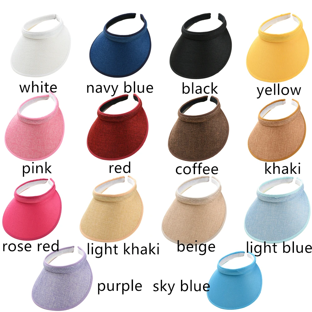 Sun Hats Summer Portable Wide Brim Beach Outdoor Traveling Foldable Visor Multi-function Straw Cap for Women