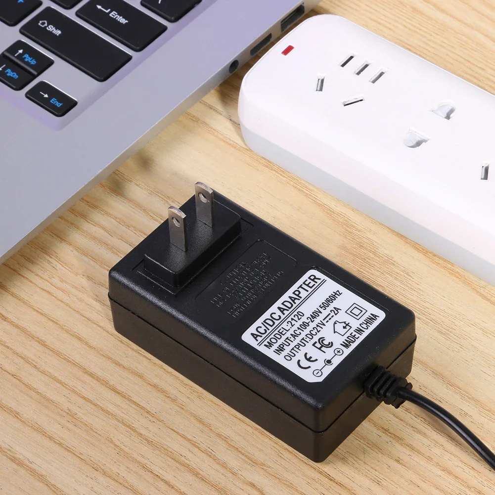 18650 Battery Charger Power Adapter DC 5.5x2.1mm Li-ion Charger 21V 2A Volt Output Converter Adaptador Tool