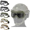 Tactical Airsoft Paintball Goggles Windproof Anti Fog CS Wargame Hiking Protection Goggles Fits for Tactical Helmet 1