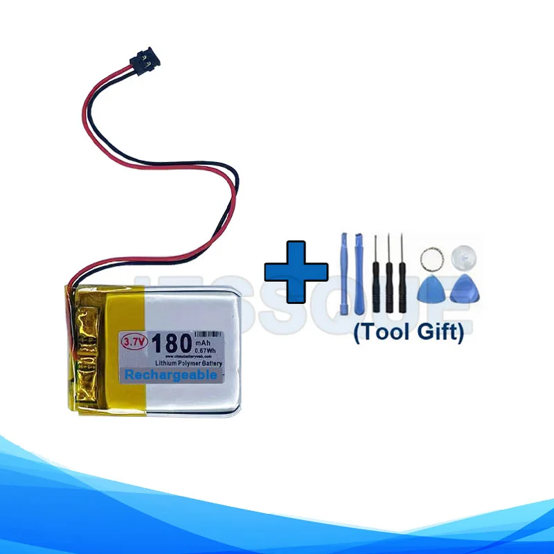 Strumenti Regalo + 180Mah 361-00117-00 Batteria Per Garmin Forerunner 30 35 Vivosmart Hr 4S Approach S10 S20 X40 Gps Watch Batterie