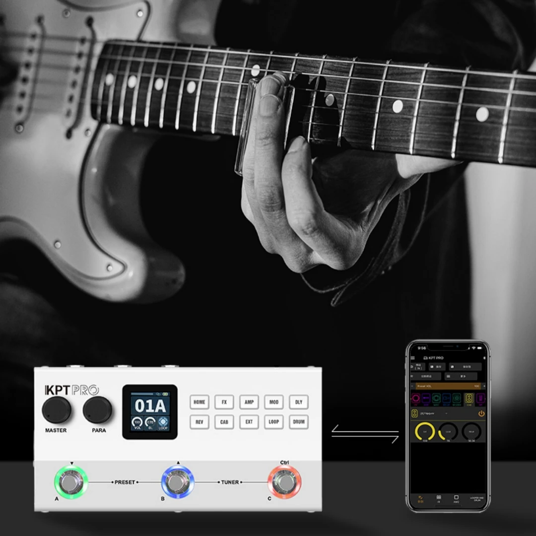 YUIMER KPT PRO - Guitar Multi-Effects ANN-HHAGH Modeling, Drum