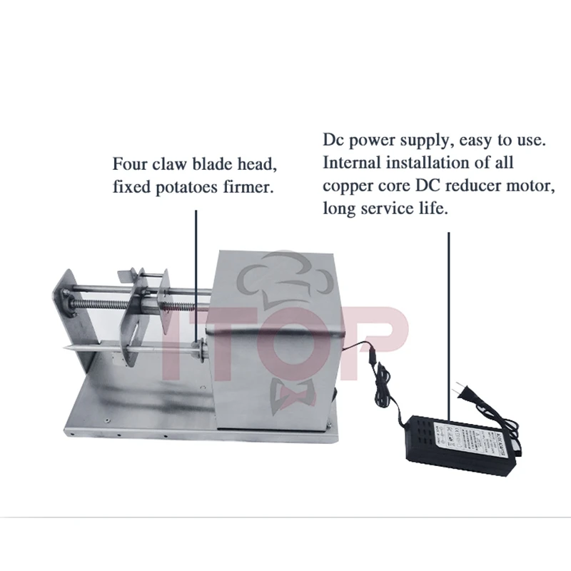 ITOP Commercial Potato Rotary Cutter Slicer Wavy Microwave Potato Chips French Fries Chip Tool Tower Machine