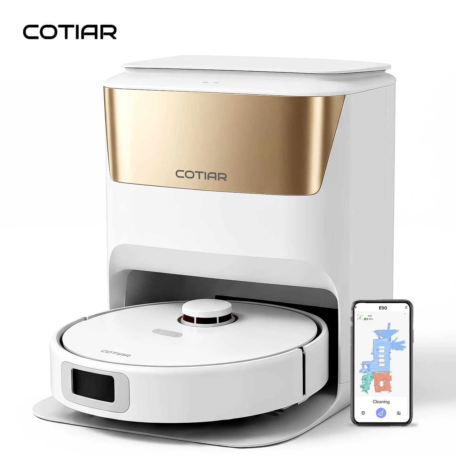 Odkurzacz automatyczny COTIAR E50 9000Pa z Polski za $251.66 / ~950zł