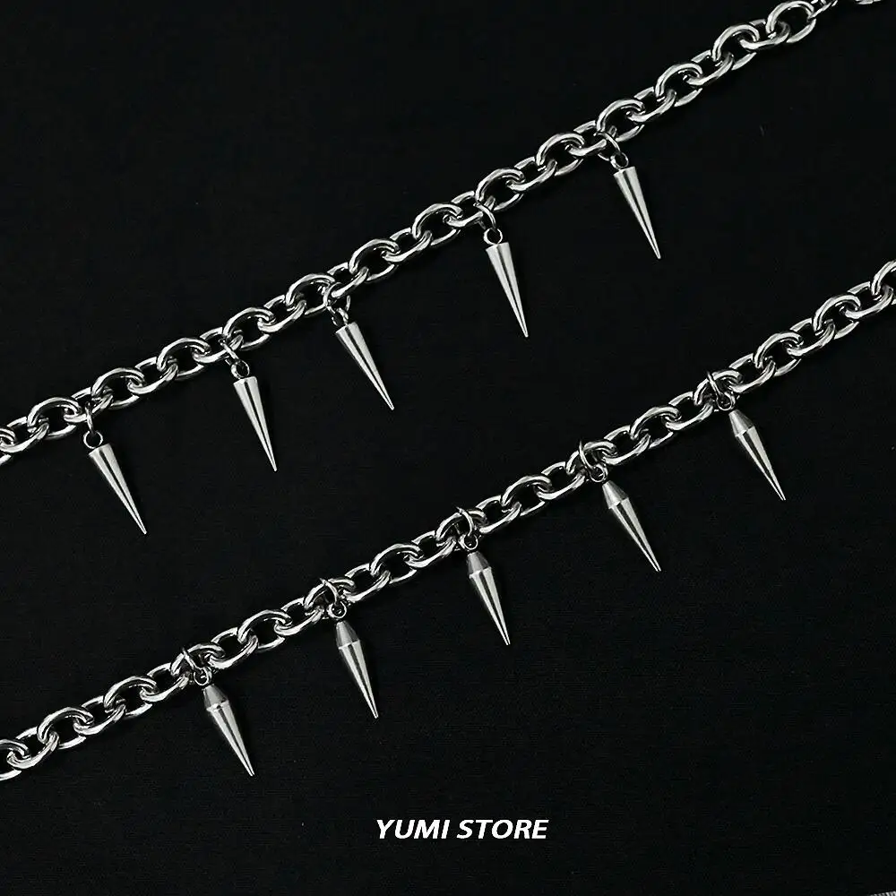 Punk Rivet Bracelet for Man Woman Hip Hop Titanium Steel Rivet Pendant Bracelet Retro Street Jewelry Kpop Accessories
