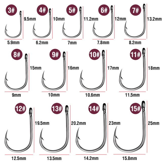 Hook Loose with Barbs Tube Pay Iseni Anti-escape Single Hook High Carbon  Steel Fishing Hook