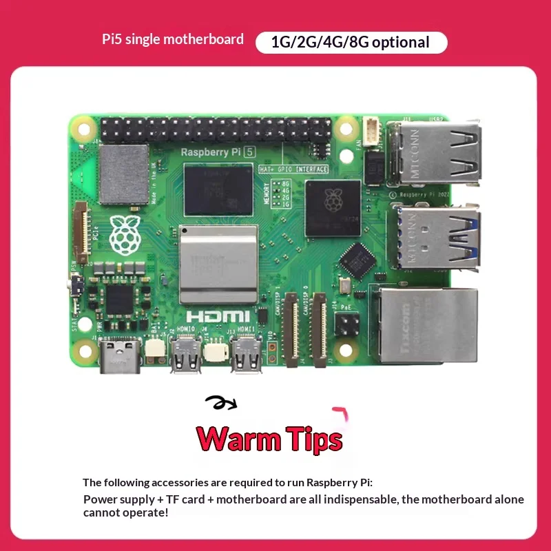 Raspberry Pi 5 4GB 8GB Complete Starter Kit With Official Power Supply Case Fan Heatsink HDMI Cable for DIY STEM Programming image 6