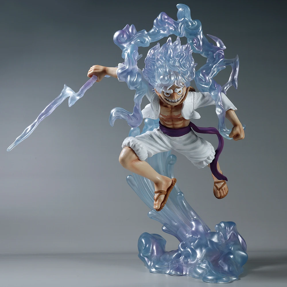 thumbnail image 1 of Figura de anime GK One Piece de 26 cm, Wano Gear 4, Luffy, 2 piezas de cabeza, estatua, figuras coleccionables, modelo de decoración, juguete, regalo de Navidad, 1 of 5