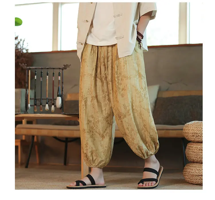 Description Picture 3 of itemCasual Wide Leg Pants Men Loose Harem Pants Male Oversized Jogger Sweatpants Harajuku Vintage Trousers Male New Streetwear