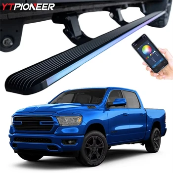 For 2020 2022 RAM 1500 TRX 2500 Pickup Truck Drop Nerf Led Step Power Retractable Running Boards Electric Side Steps 1