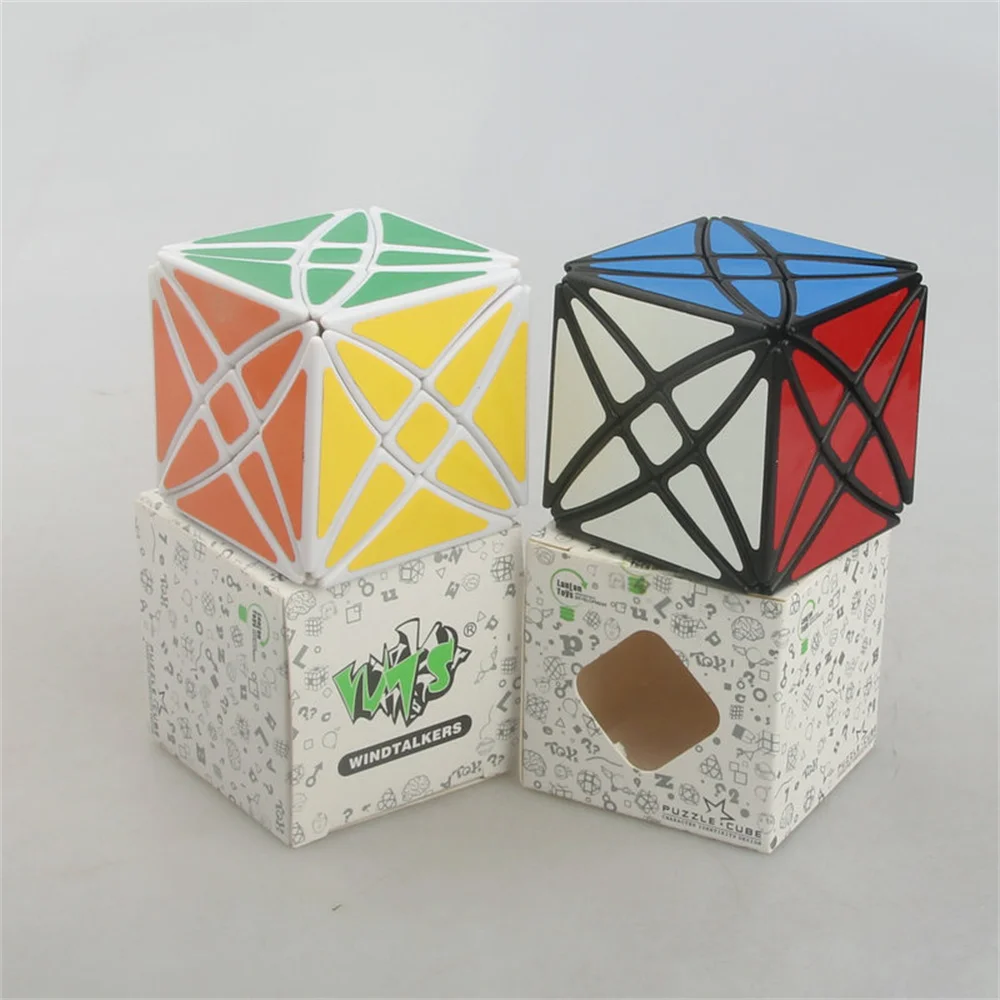 

2pcs Lanlan Flower Rex Strange Shape Axis Cube 8 Axis Hexahedron Magic Cube Moxing Star Stickers Cubo Magico Gift Collection