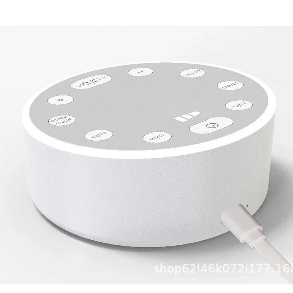 Baby White Noise Machine USB Rechargeable Timed Shutdown Sleep Machine Baby Sleep Sound Player Night Light Timer Noise Player