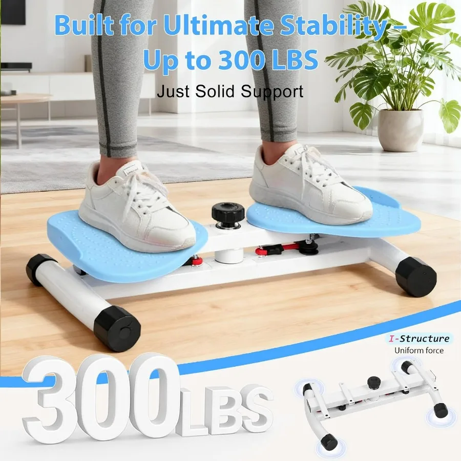 Waist Twister Machine, Adjustable Exercise Twist Board – Noiseless Ab Twister for Belly Fat & Core Workout – 300 lbs Capacity Wa