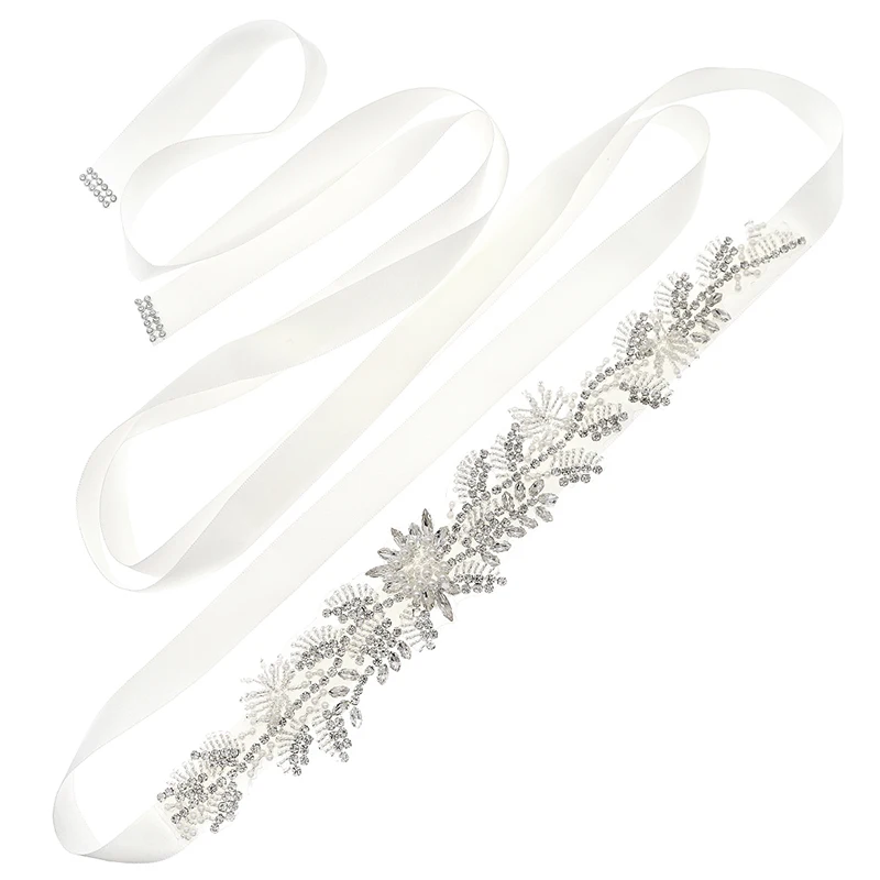 Fashion Rhinestone Trim Belt Women's Jewelry Accessories Princess Party Trendy Pearl Handmade Diamond Wedding Dress Belt bridal waistband bridal dress decoration