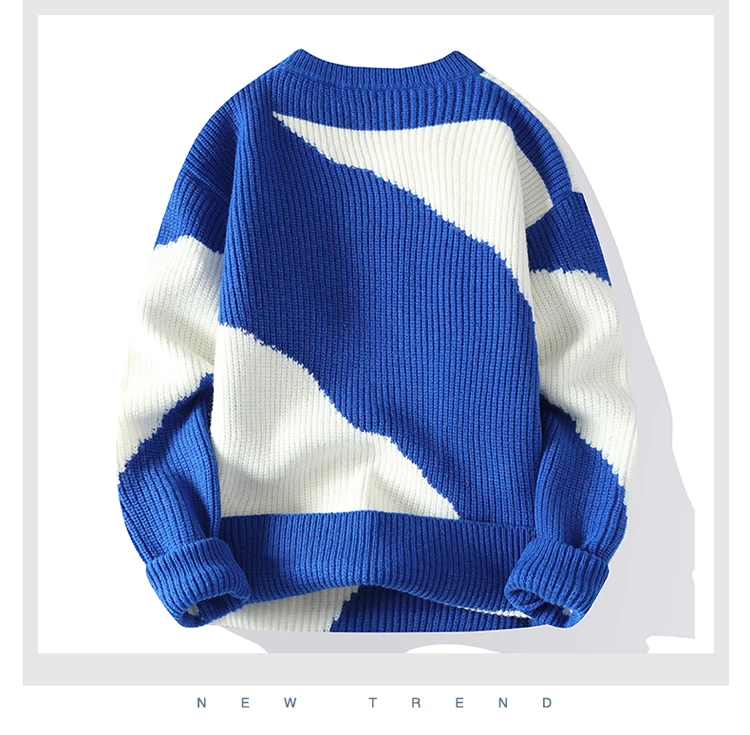 Men's Warm Sweater - Casual Knit Pullover | Thick Microfiber Autumn Winter Tops