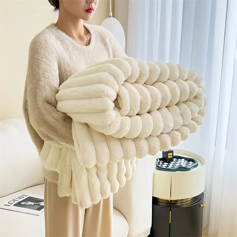 Double Sided Soft Shawl Blanket - Thick Warm Cover Blanket, Air Conditioning Blanket, Office Nap Blanket 6