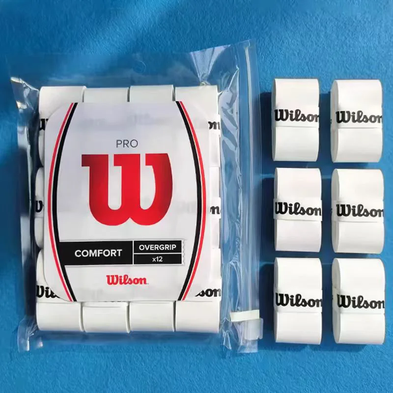 12/24/48 Pcs Wilson Over grip Hand Glue Non-slip Belt Tennis Racket Grip Tape Anti-slip Band Fishing Pole Sweatband Pu Handle racket grips racket tape badminton overgrip sweatband grip tape