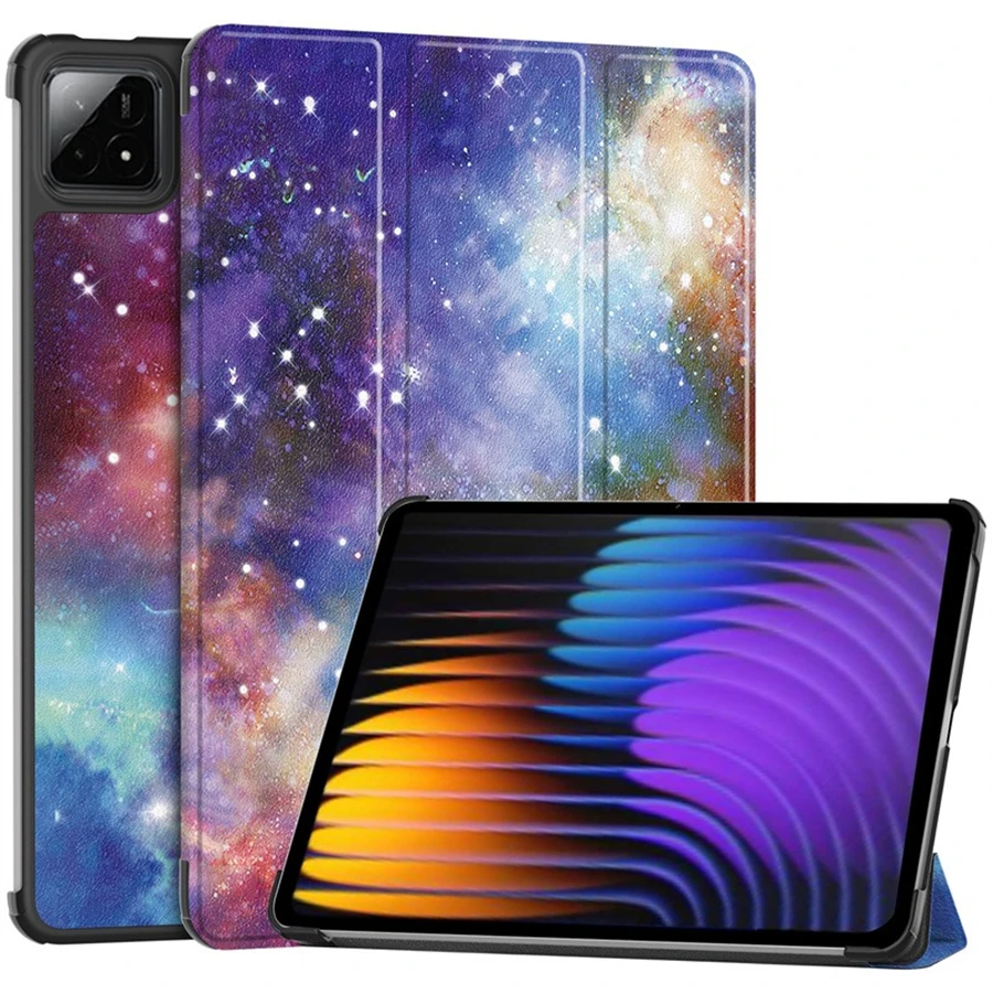 Premium Folding PU Leather Smart Tablet Case - Elegant & Durable