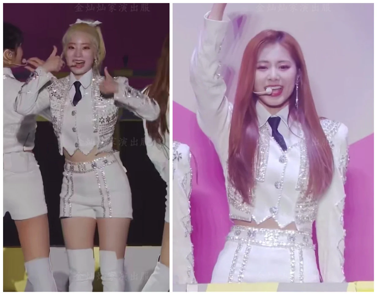Kpop Twice Outfit Women Sexy Shorts Fashion Clothes Jazz Dancewear Concert Outfits Festival Tops Rave Wear Korean Stage Costume Short Sets Aliexpress