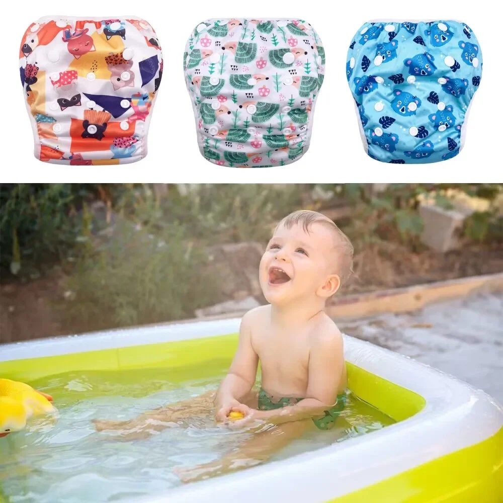 

3PCS Swimming Diapers for Infants Baby Cloth Diaper Swimsuit Baby Swim Suit Children Swimwear Swimming Trunks