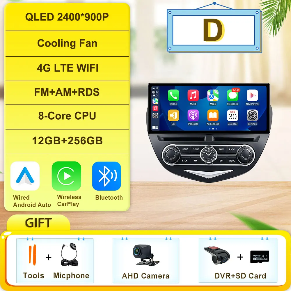 (D) 12G 256G AHD DVR