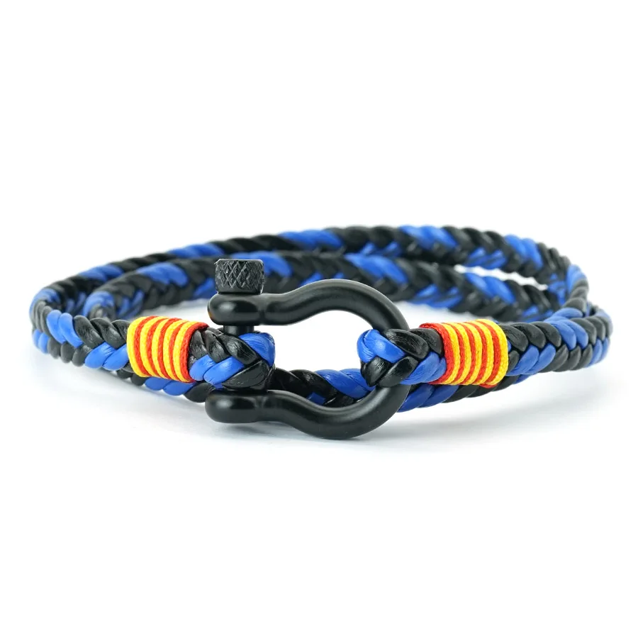 Noter Stilvolles Herren-Lederarmband, aus ausgewählten hochwertigen, hautfreundlichen Materialien, keine Allergien, keine Verformungen, 7 Farben erhältlich – Detail 10