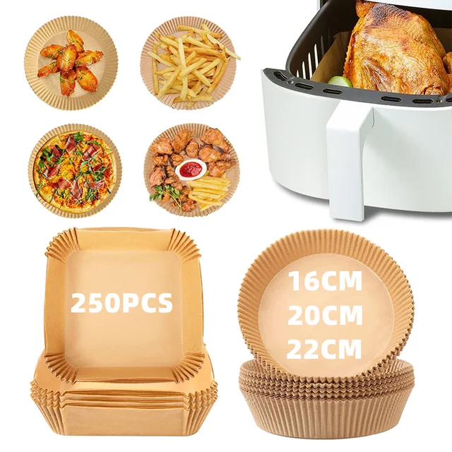 Papier antiadhésif pour friteuse à air pour poulet Ninja, papier résistant  à l'huile, cuisson de cuisine, micro-onde, papiers pour friteuse au four,  100 pièces - AliExpress