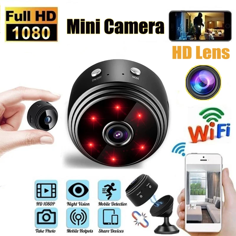 NEW Mini WiFi A9 Camera 1080P HD Wireless Monitoring Security Protection Remote Monitor Video Surveillance Camcorders Smart Home