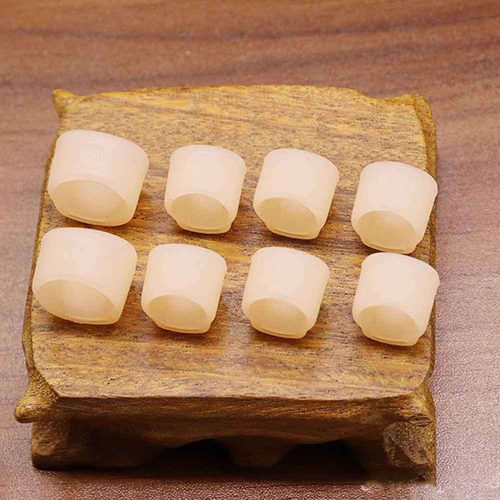 Description Picture 5 of item4 Pcs Guzheng Nail Cover Guzheng Finger Picks Practice Accessories Size S/M/L For Right Hand Or Left Hand Silicone Protective