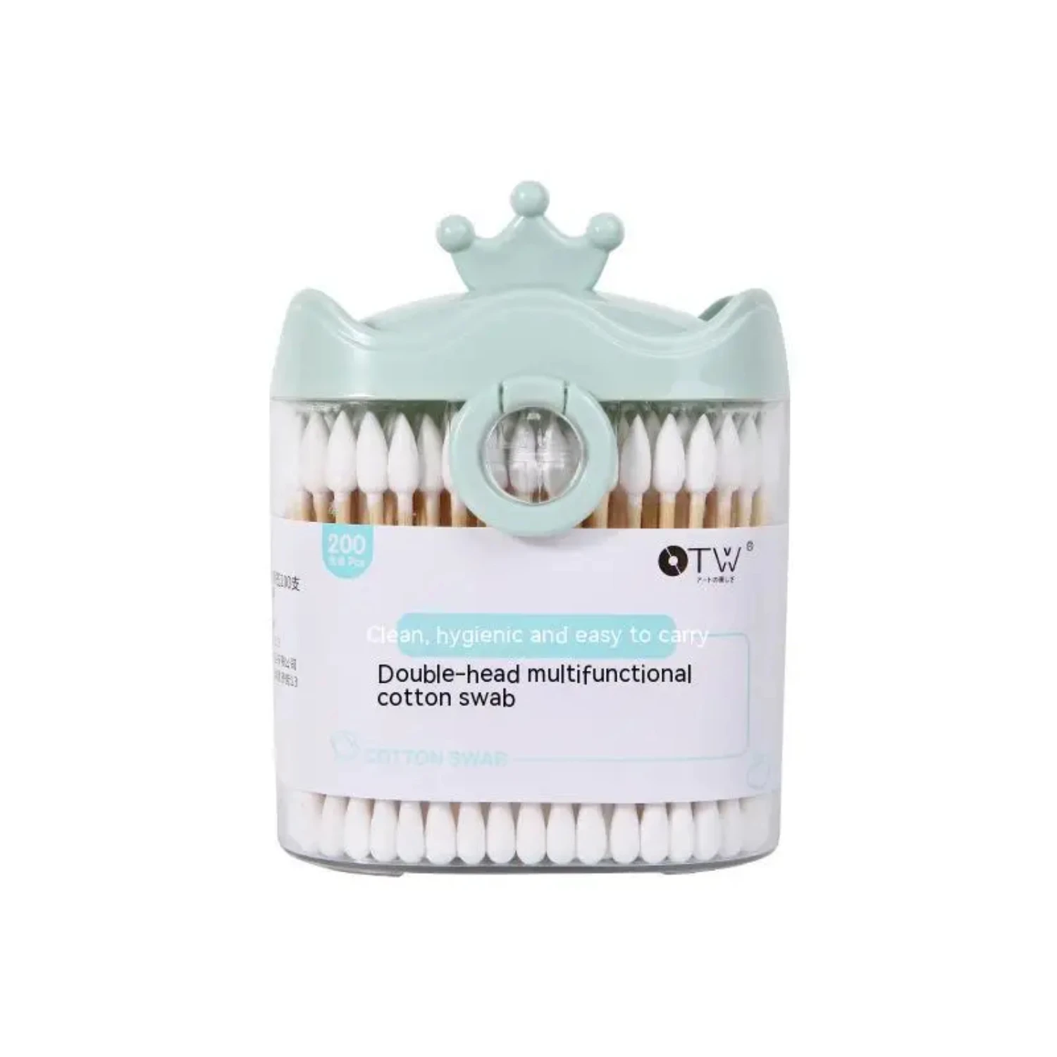 Versatile Premium High-Quality Dual-Ended Wooden Ear Cotton Swab-Essential Tool for Precise Makeup Application, Daily Cleaning
