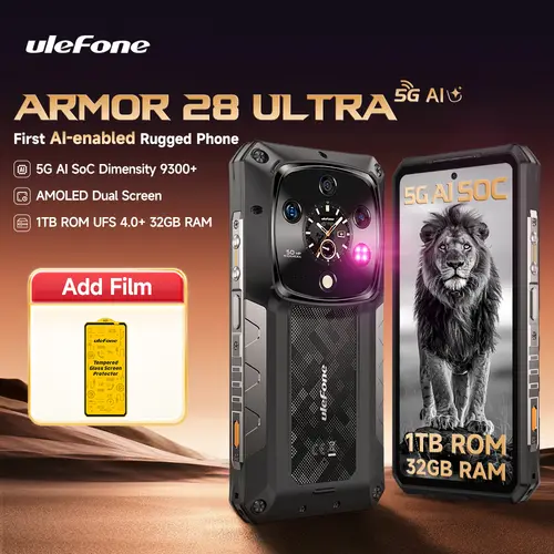 【World Premiere】Ulefone Armor 28 Ultra 5G AI Rugged Phone 1TB ROM+32GB RAM Android Smartphone AMOLED 6.67" 10600mAh Mobile phone - Image 7