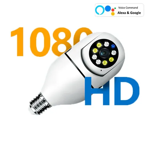 5G 전구 E27 감시 카메라, 풀 컬러 야간 투시경, 자동 인간 추적 줌, 실내 보안 모니터, 와이파이 카메라 2