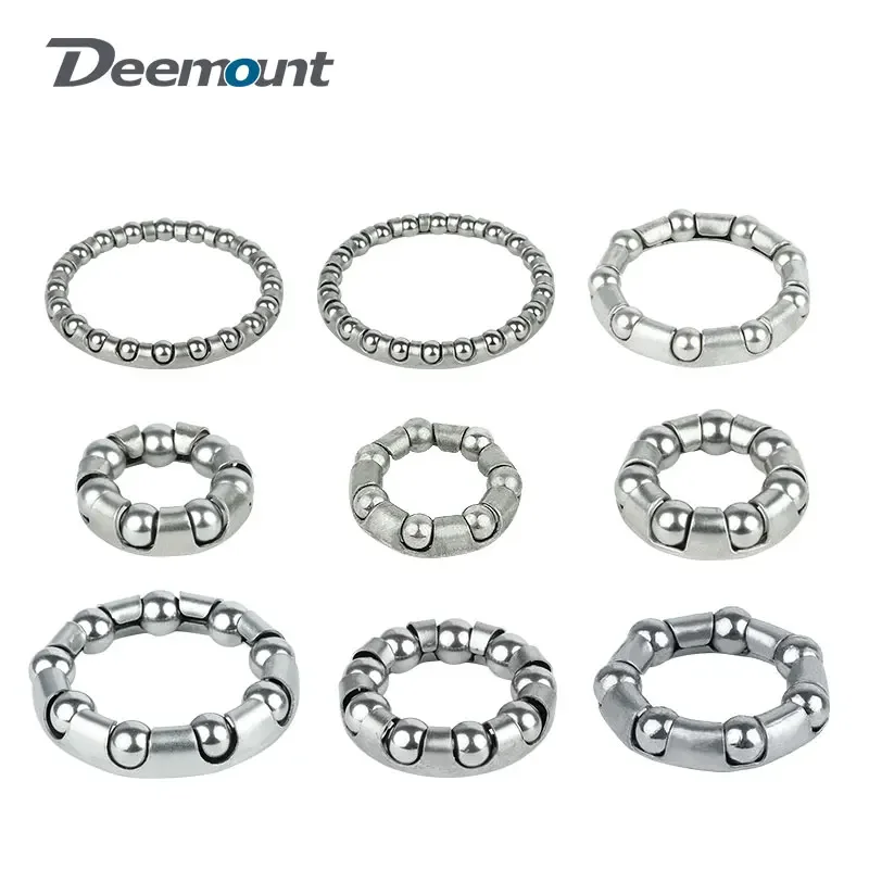 MTB Road Bike Headset Bottom Bracket Axle Ball Bearing Retainer Carbon Steel Bicycle Replacement for Hub Crank Fork