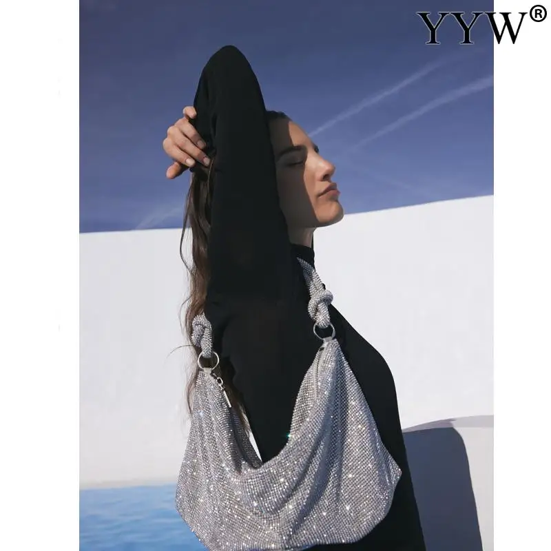 Fashion Women Evening Bags Crossbody Bag Messenger 2022 Trend Luxury Design Rhinestone Small Handbag For Female Girl Party Purse