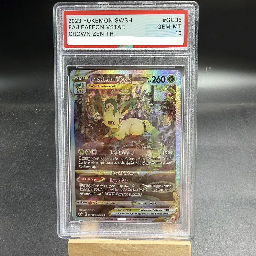 PTCG 등급 카드 DIY 2023 SWSH FA/GLACEON VSTAR GG40/GG70 컬렉션 카드 카피 10포인트 등급 카드 애니메이션