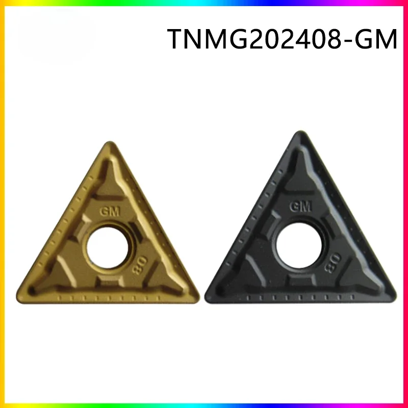

NEW 10pcs/box tnmg220408-gm inserts is suitable for semi-finishing of steel, stainless steel and cast iron materials tnmg2204 gm