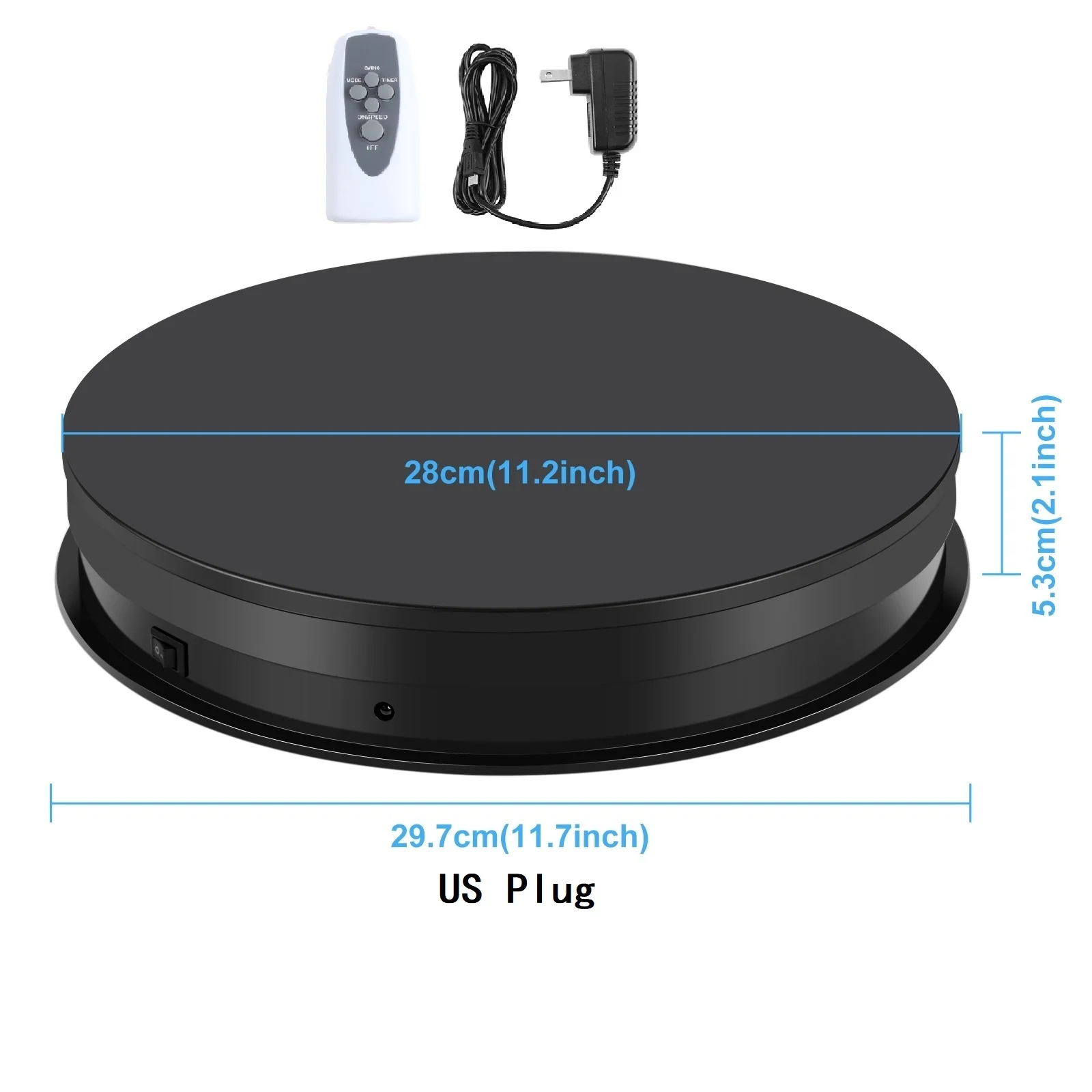 PULUZ 15cm USB électrique plateau tournant présentoir