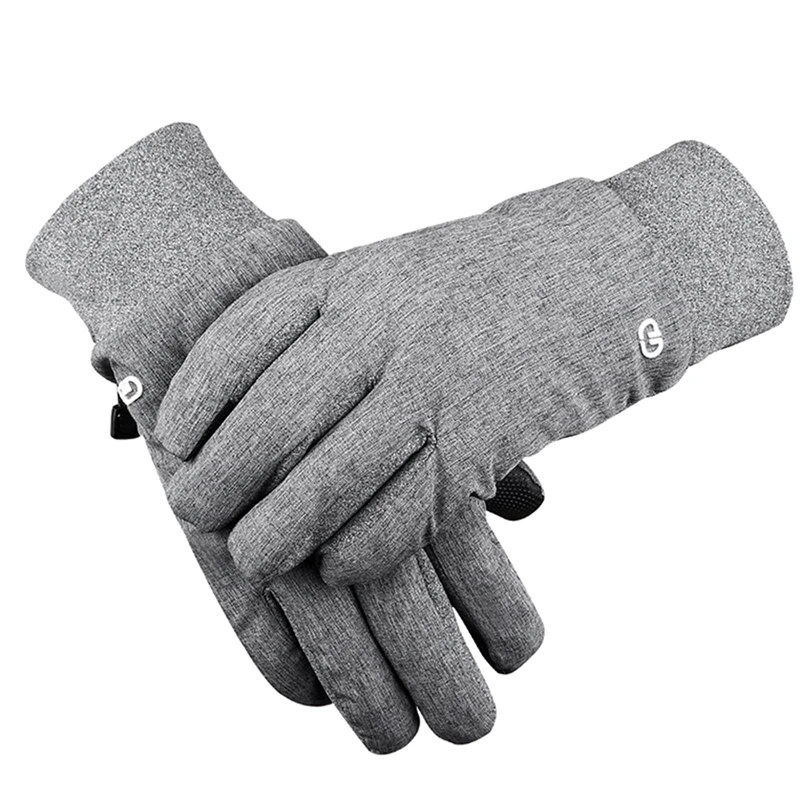

Зимние лыжные перчатки, непромокаемые бархатные хлопковые плотные теплые мужские и женские зимние велосипедные перчатки