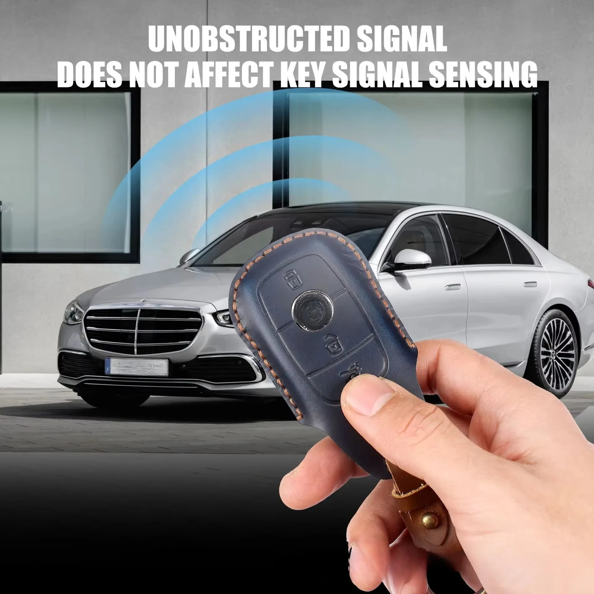 Premium Leather Car Key Cover Case