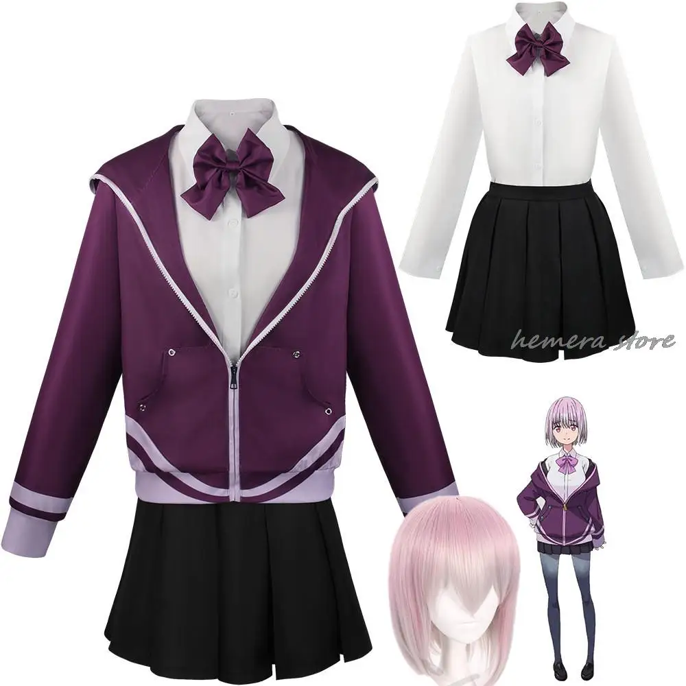 

SSSS.GRIDMAN Shinjo Akane Cosplay Costume School Hoodie Sweater Halloween Carnival Role Playing Suit Set Uniform