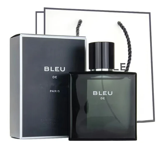 

High quality men's glass bottle sports men's fragrance Blue men's and women's 100ml