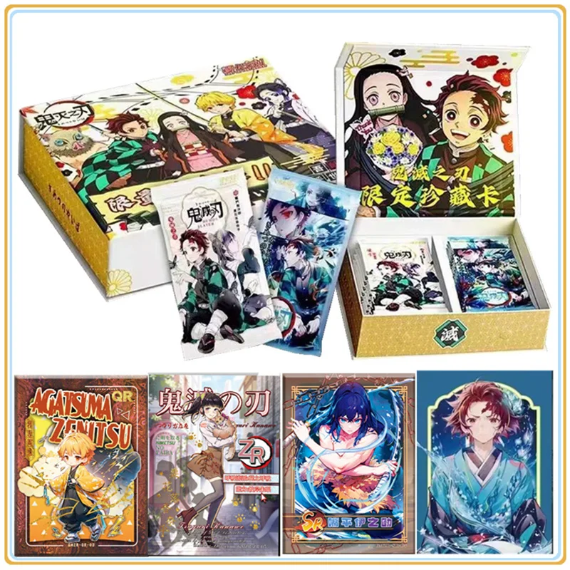 

Demon Slayer Cards Full Set Diamond Flash Rare SSP SP Card Tanjirou Kamado Nezuko Character Collection Card Children Toy Gift