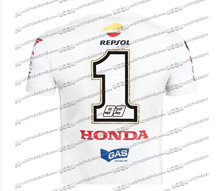 Men's Tops Motorcycle Racing Moto Gp Racing Suit Riding Short Sleeved Tee Size 93 Marquis Championship Commemorative T-shirts