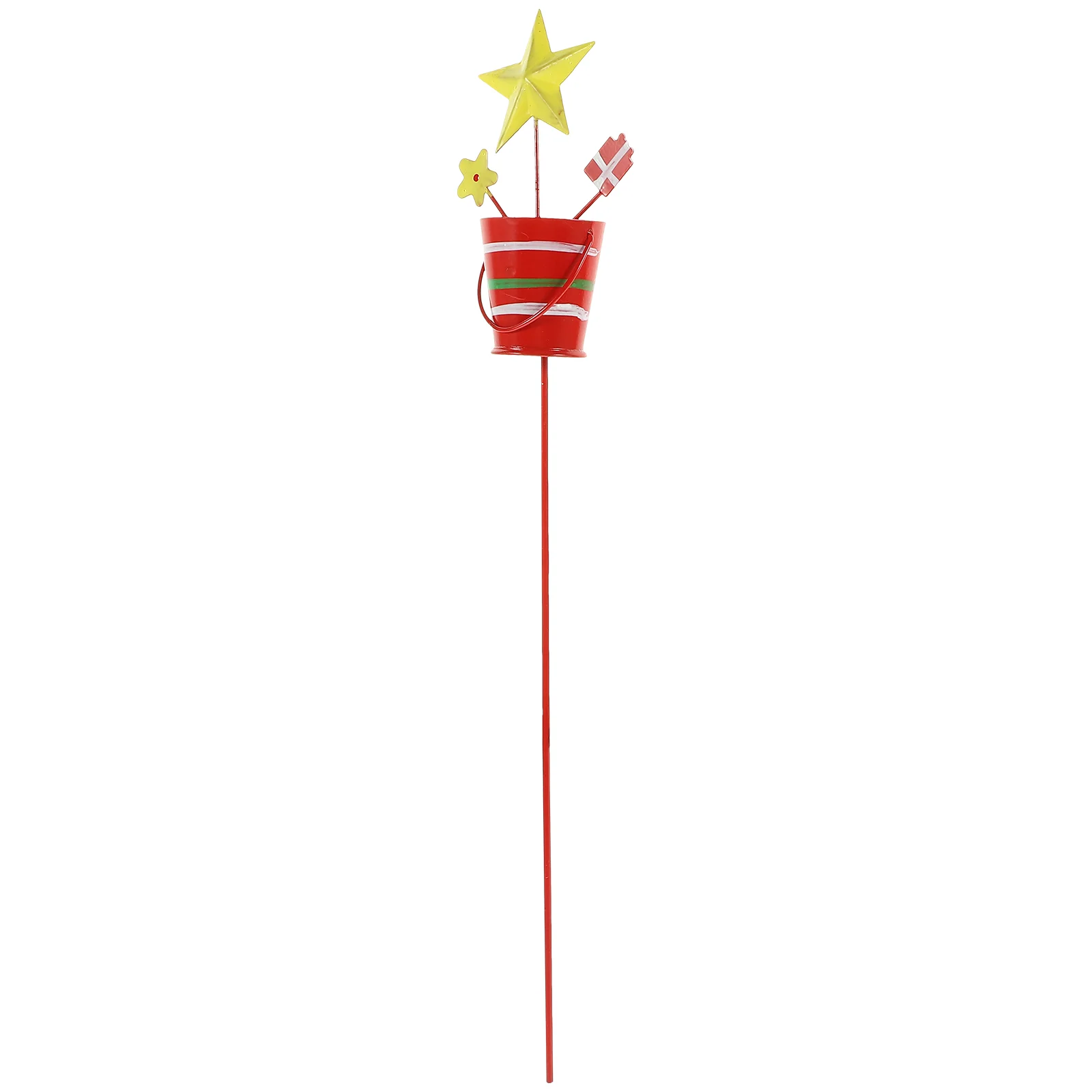 

Christmas Ground Inserts (bucket Santa Claus) Outdoor Decoration Garden Stake The Sign