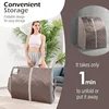 Portable Far Infrared Sauna Full Body Sauna Tent with Heating Foot Pad & Folding Chair for Relaxation & Detox 6