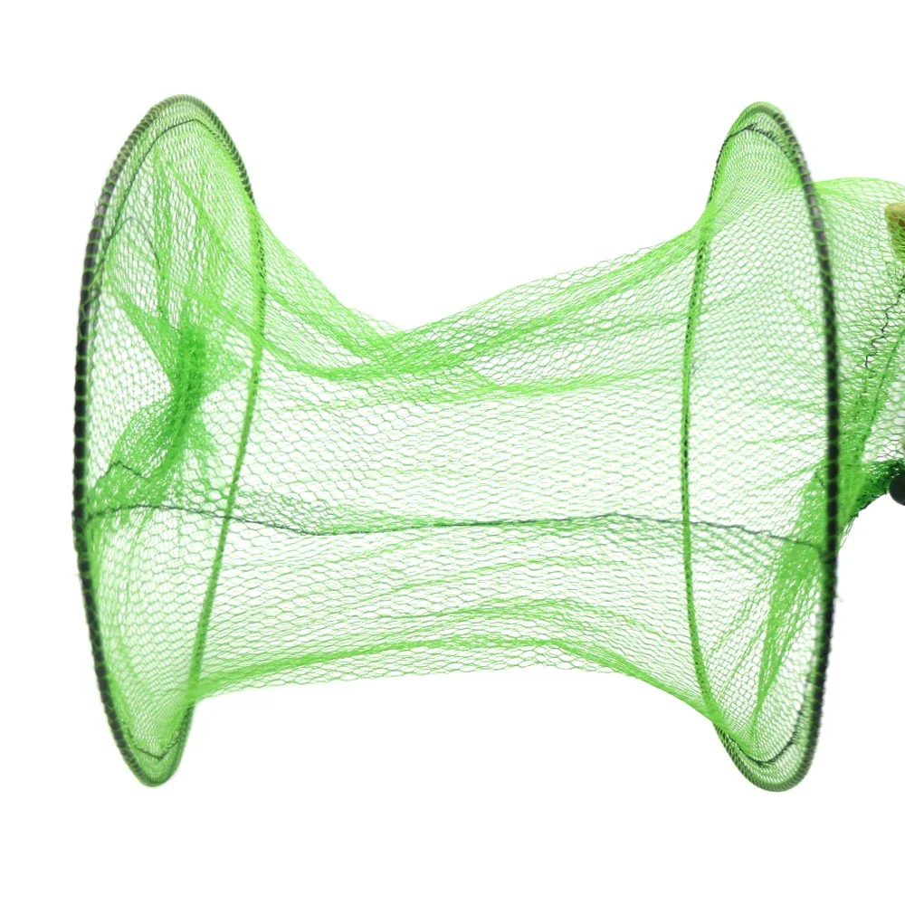 Fishing Net 2 Layers Portable Fishing Net Fish Shrimp Mesh Cage Cast Net Fishing Trap Network Foldable 48 x 30cm