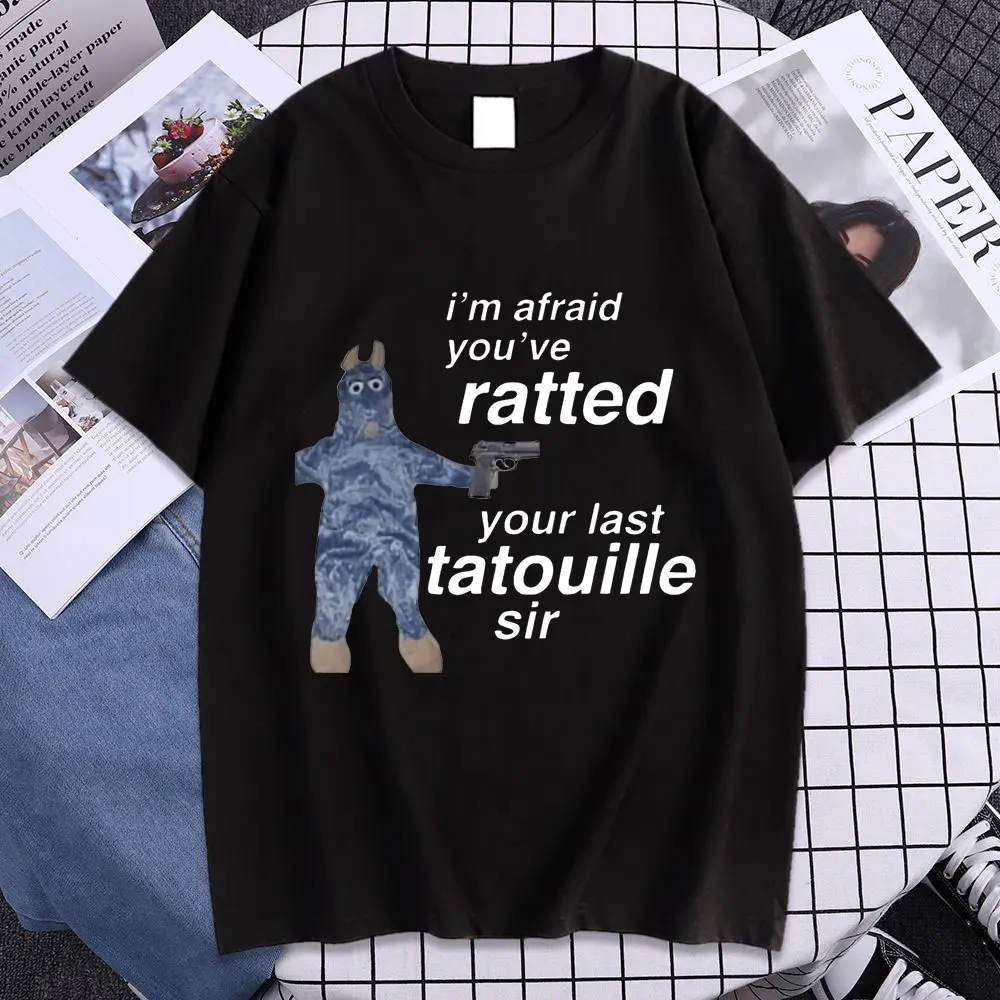 

Футболка I Afeaid Youve Your Last Tatouille Sir, Забавные футболки с рисунком мыши, летние мужские и женские милые повседневные хлопковые футболки с коротким рукавом