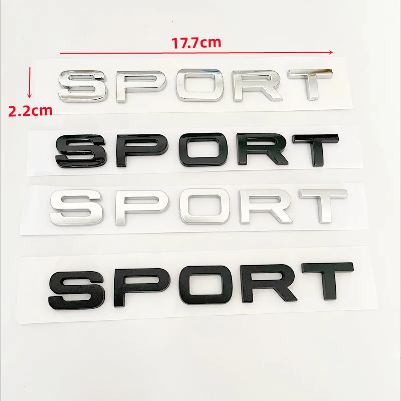 랜드로버 디스커버리 이보크 레인지로버 L494 L320 스포츠 스티커 액세서리용 3D ABS 스포츠 레터 엠블럼 자동차 리어 트렁크 배지