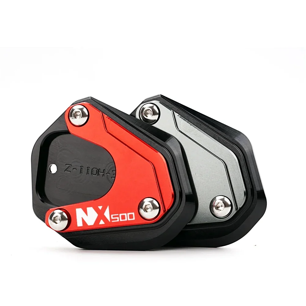 Motorcycle Extension Pad For Honda NX500 NX 500 2025 NX400 CB500X CB 500X Motorcycle Extension Pad Side Stand Foot Kickstand Tire valve caps