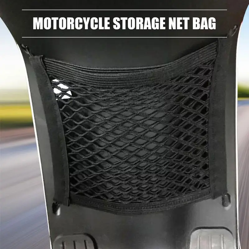 Motorcycle Luggage Net Motorcycle Helmet Storage Trunk Bag Luggage Net Hook Hold Bag Cargo Bike Scooter Mesh Fuel Tank Luggage Equipaje