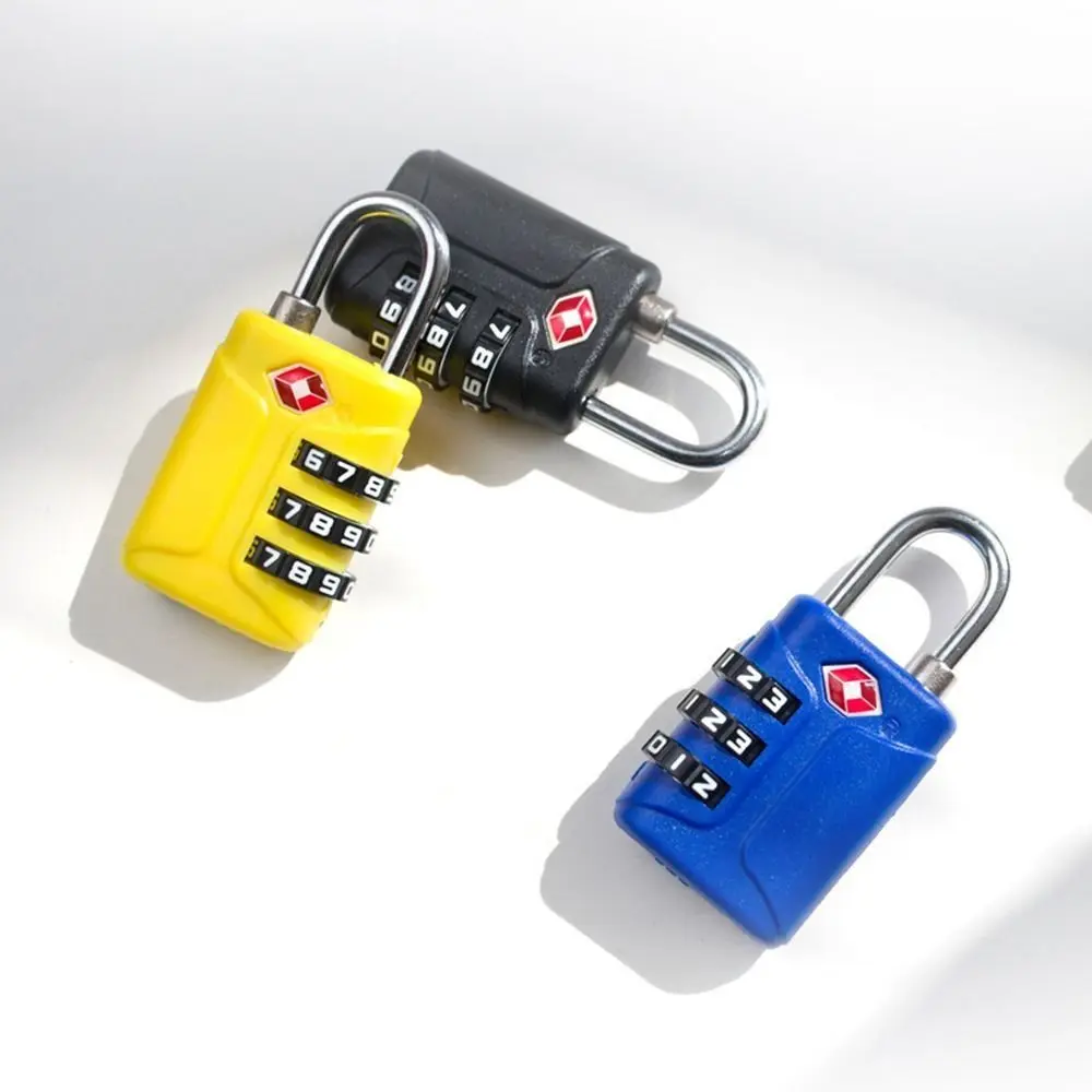 Description Picture 4 of itemPortable Padlock TSA Customs Lock 3 Dial Digit Combination Lock Anti-theft Lock Safely Code Lock Luggage Lock Protect Security